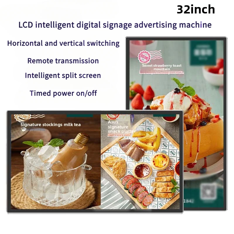 32-дюймовый жк-электронный интеллектуальный цифровой вывесок