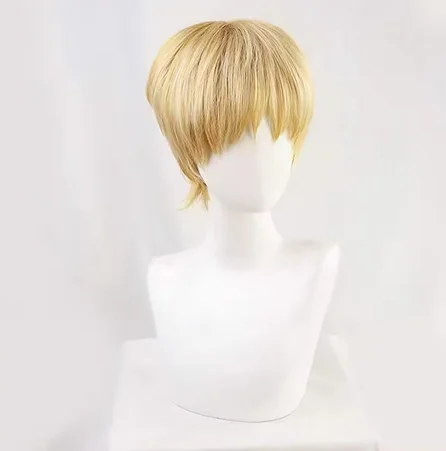 Желтый синтетический парик для armin arlert aot - Фотография_5