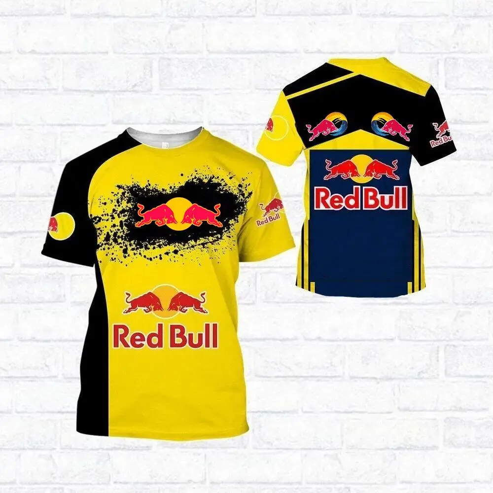 Мужская быстросохнущая футболка red bull racing - Фотография_5