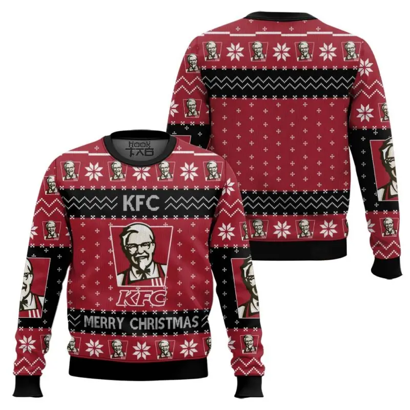 Kfc ugly sweater 2025 новый теплый - Фотография_3