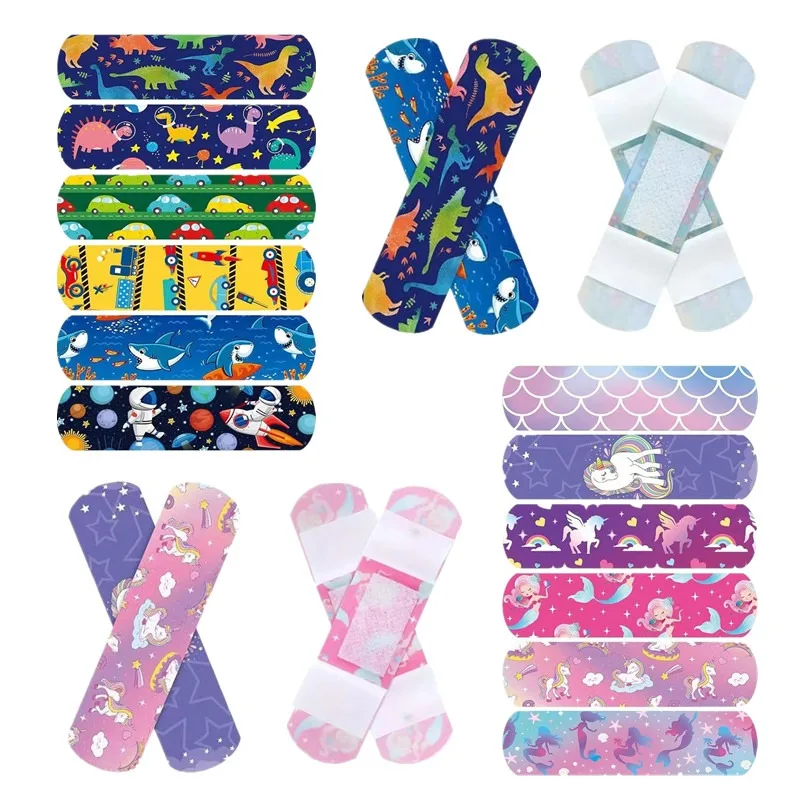 60 шт./компл., пластырь для повязки на рану с героями мультфильмов