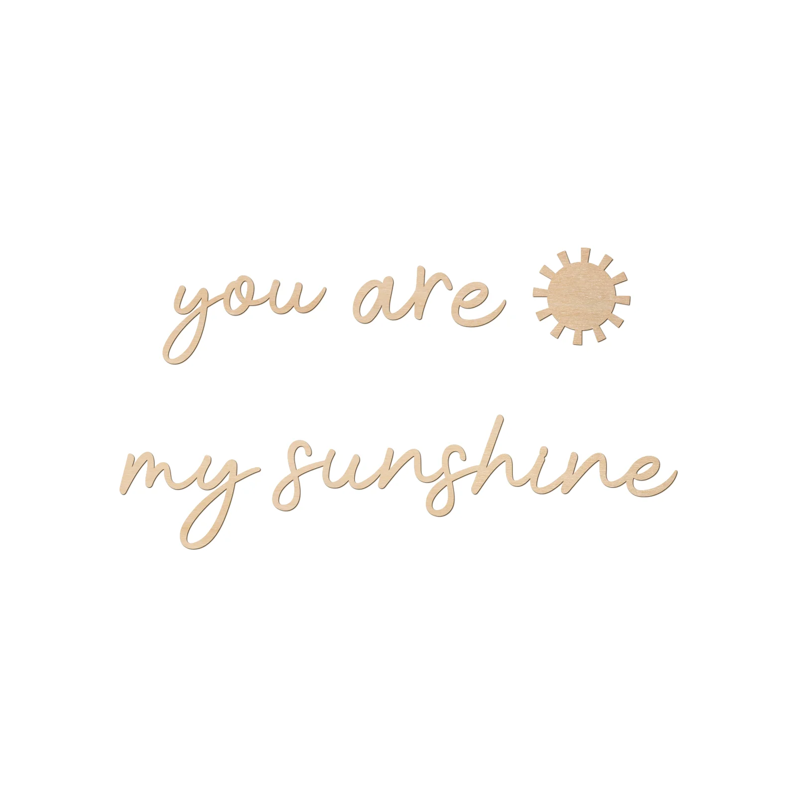 Деревянная вывеска you are my sunshine - Фотография_2
