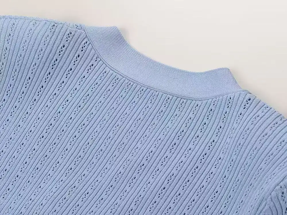 Элегантный женский вязаный комплект - Фотография_6