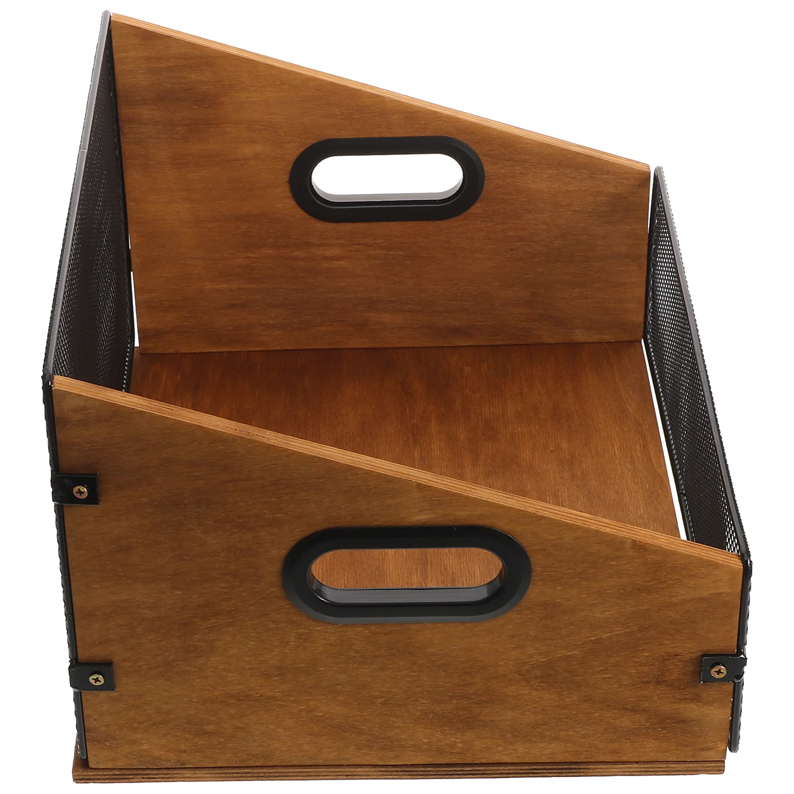 Деревянный ящик для хранения виниловых пластинок - Фотография_4