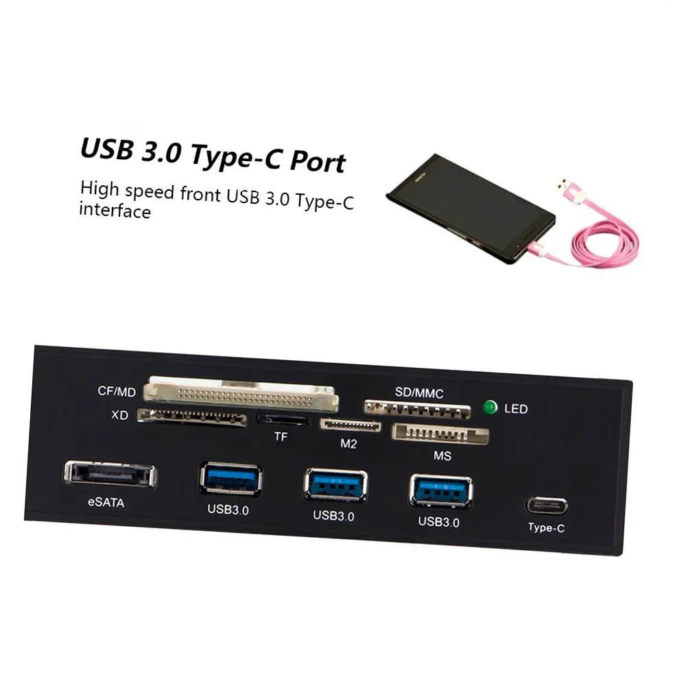 Внутренний кард-ридер type-c usb 3.1 usb 3.0 5 - Фотография_4