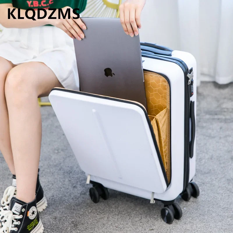 Klqdzms 20-дюймовый дорожный чемодан с передним отверстием