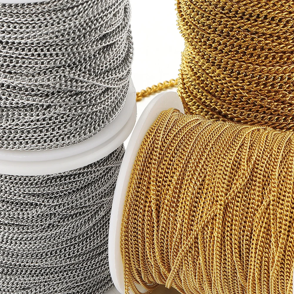 2-метровые цепочки из нержавеющей стали rolo