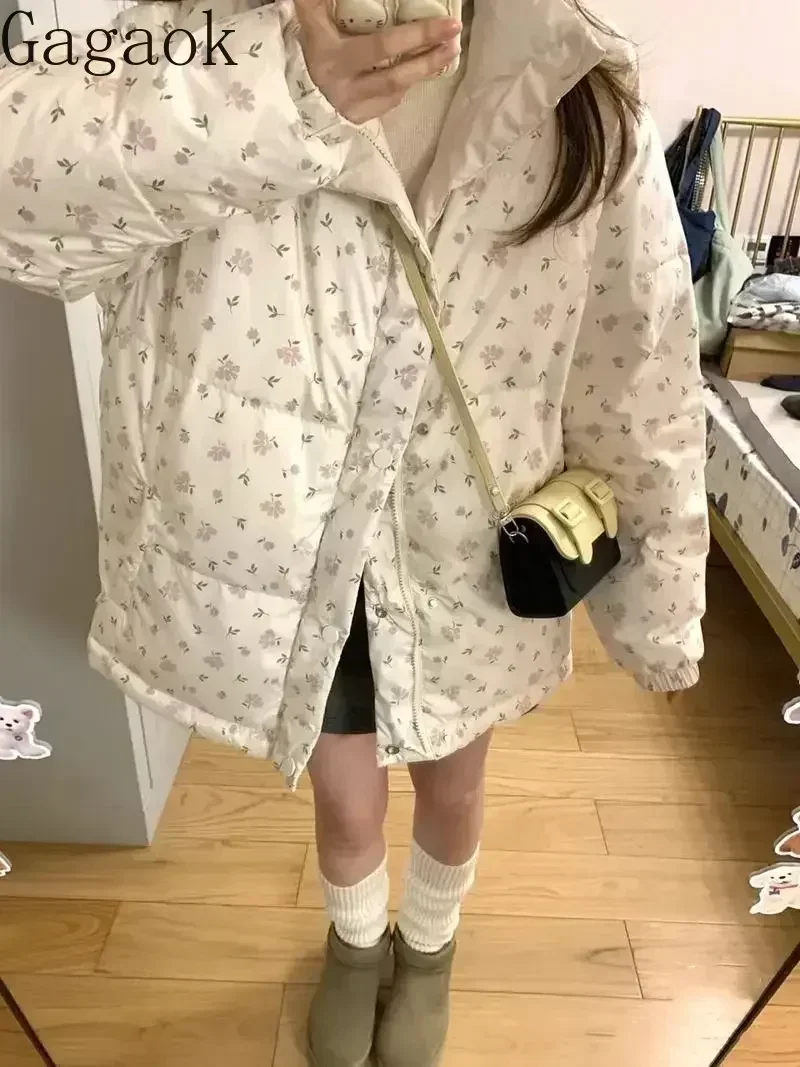 Gagaok зимнее пальто корейские