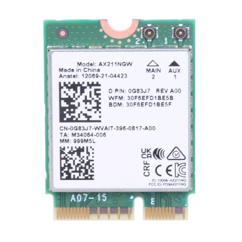 Wifi6e ax211 ax211ngw cnvio2 беспроводная карта wi-fi 2