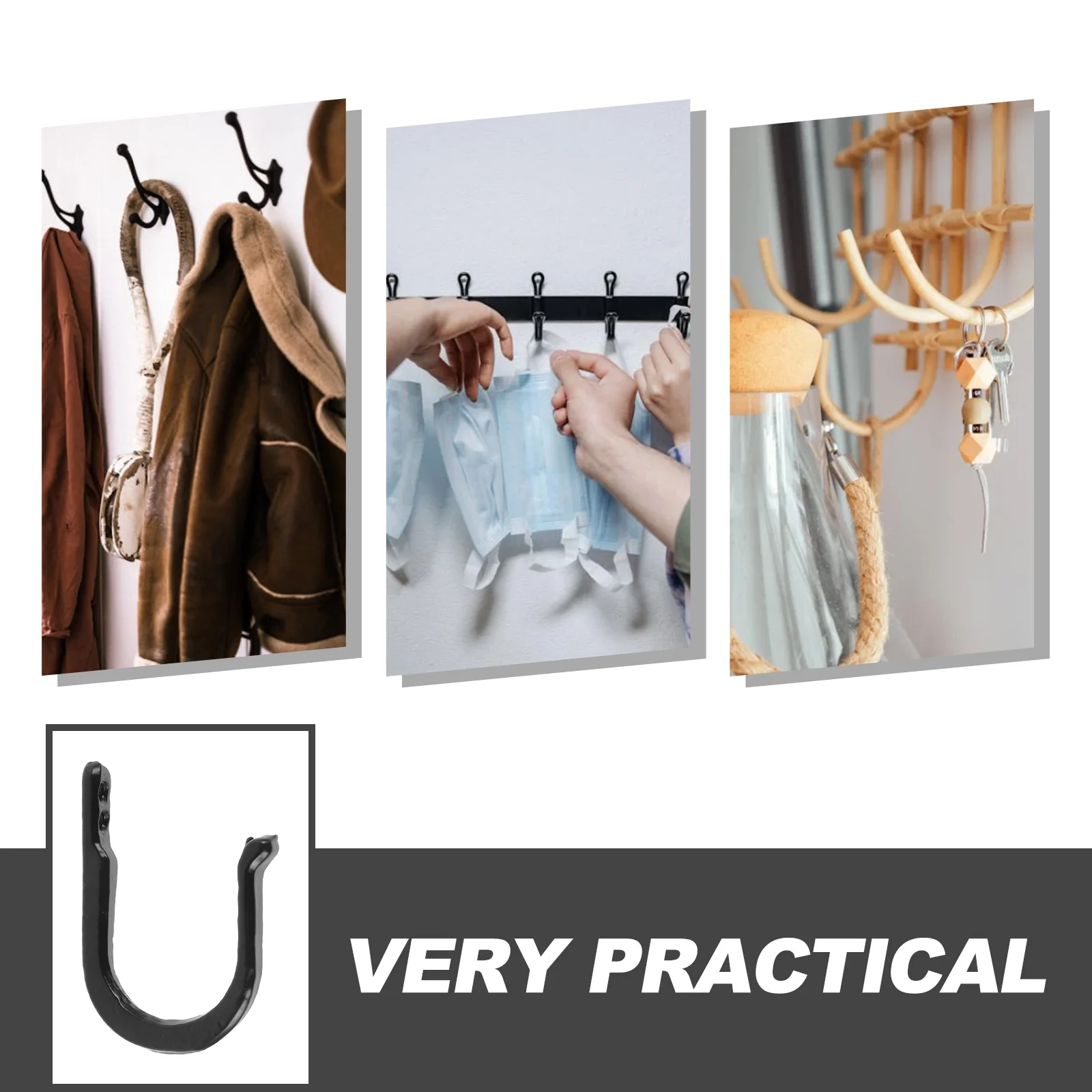 Железные крючки сверхмощный металлический настенный крючок для пальто - Фотография_4