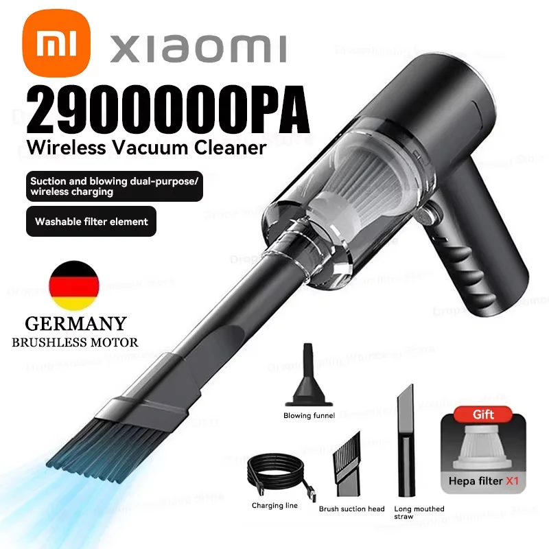 Автомобильный пылесос xiaomi 2900000 pa