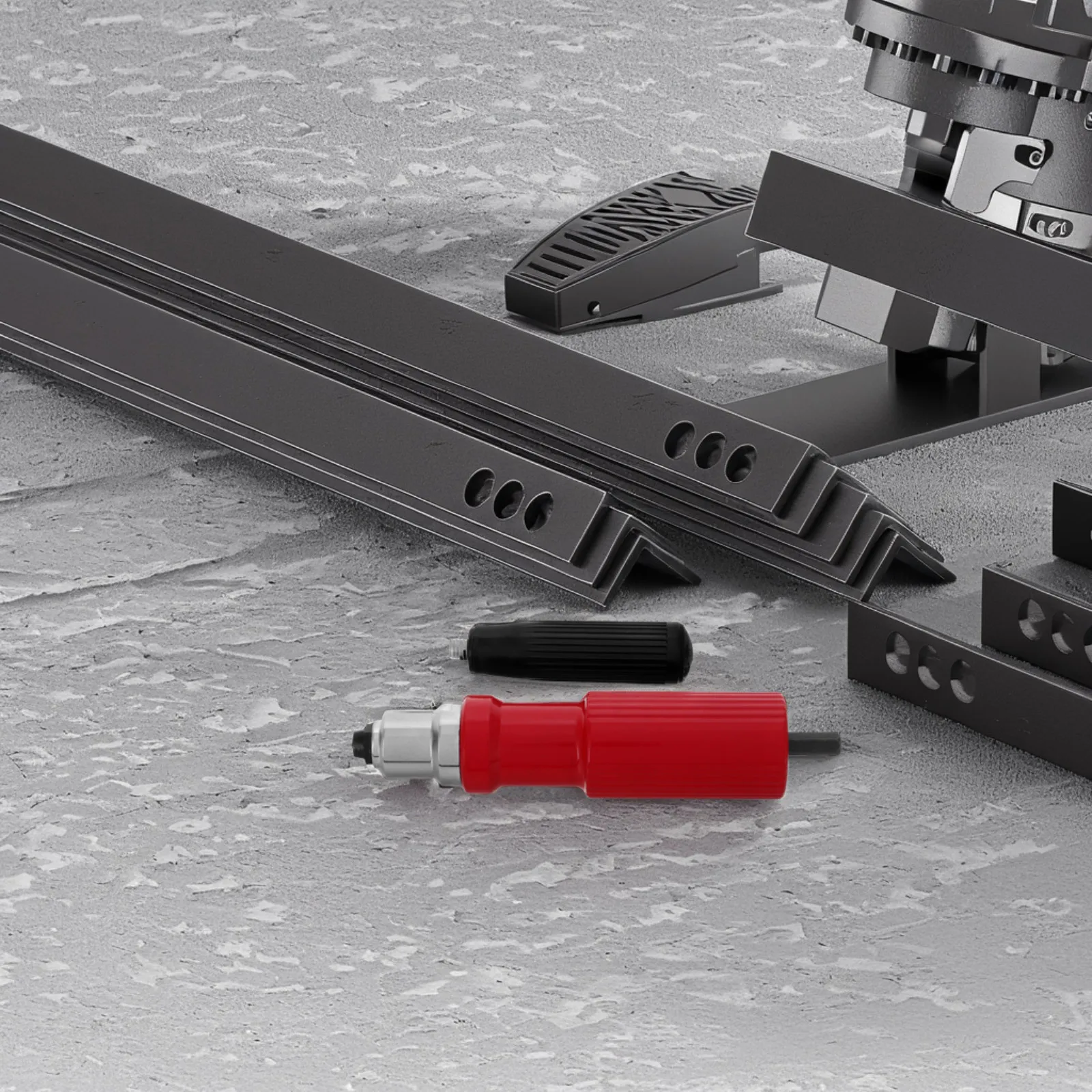 Красный адаптер для клепальной дрели - Фотография_5