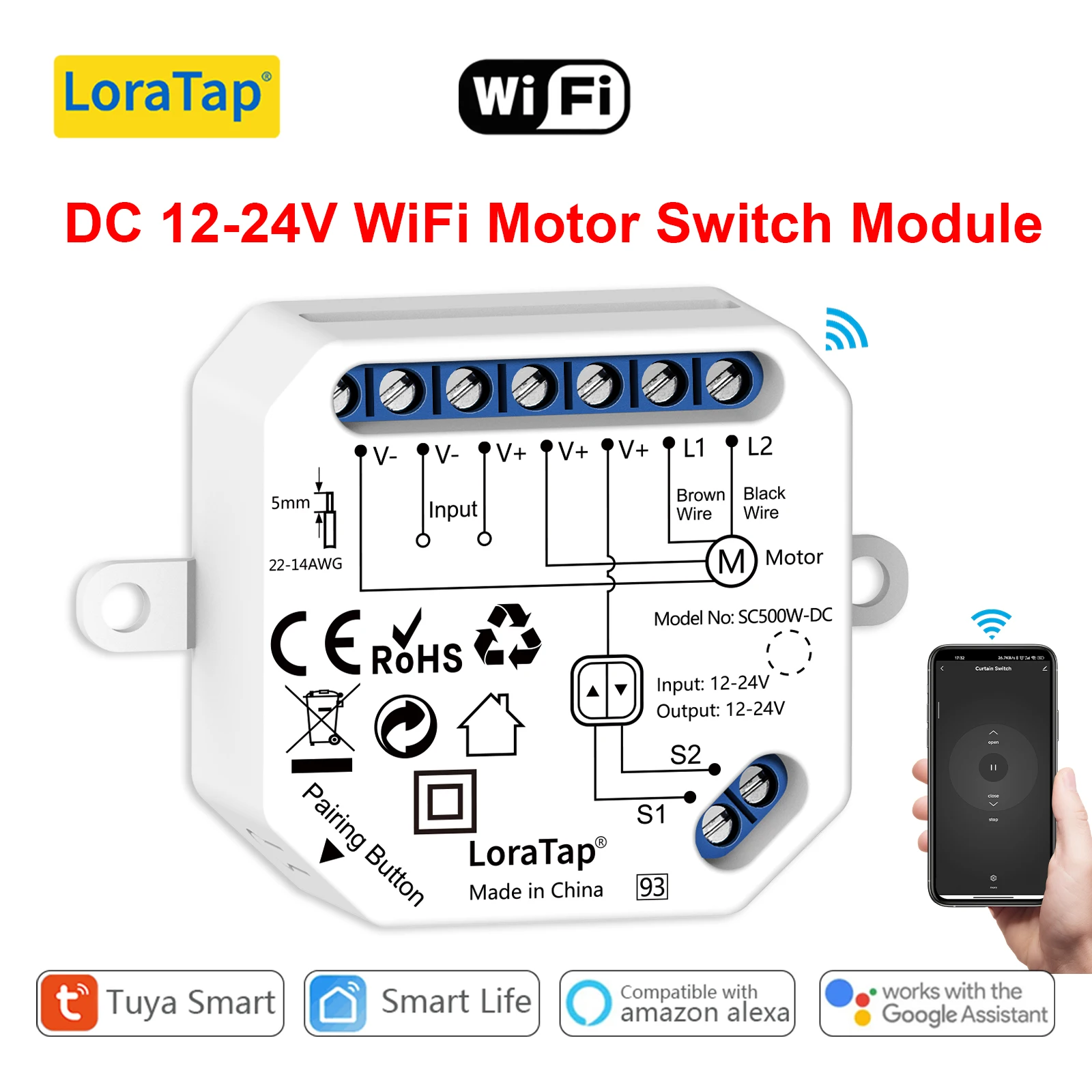 Loratap tuya smart life dc 12-24