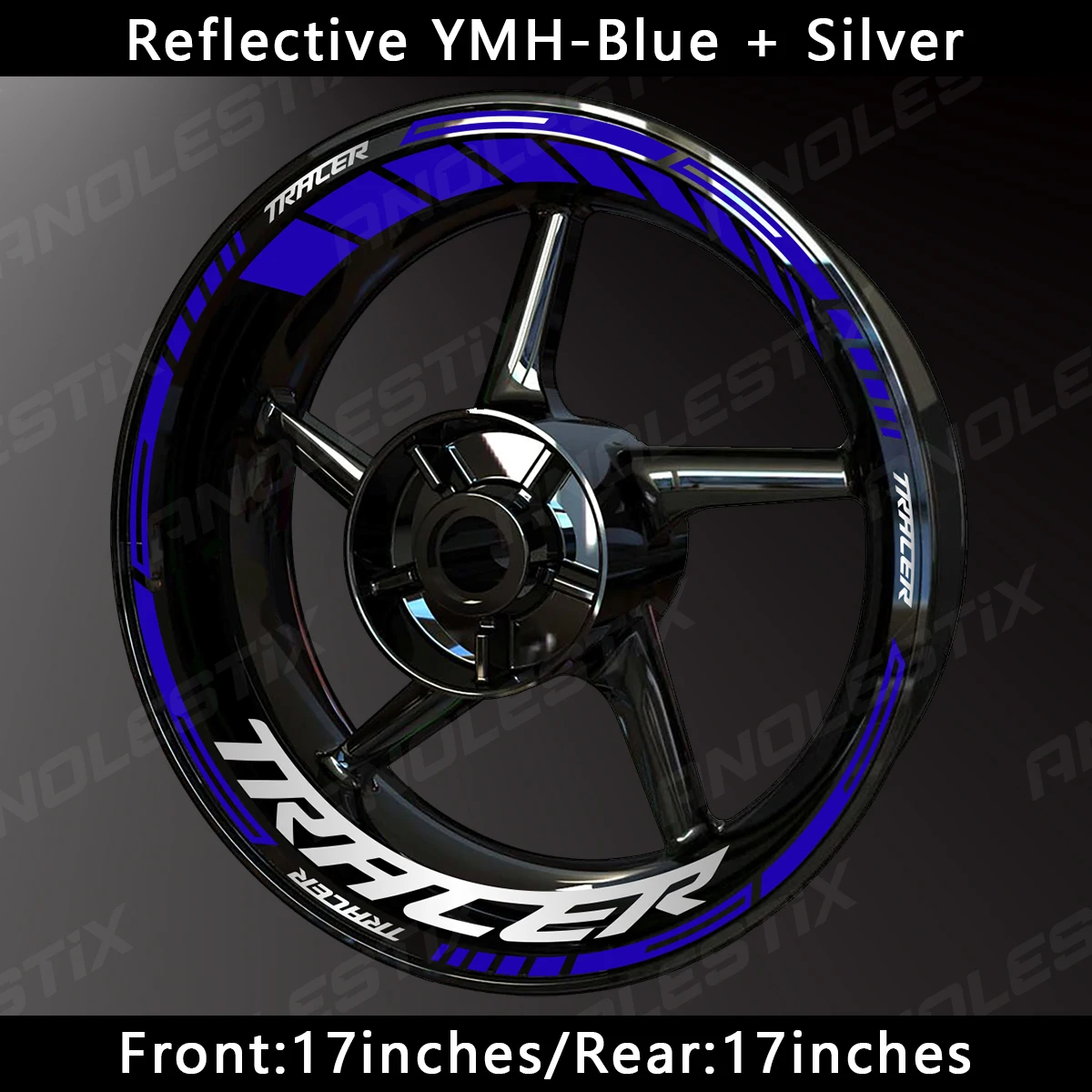 Anolestix светоотражающая наклейка на колесо мотоцикла - Фотография_3