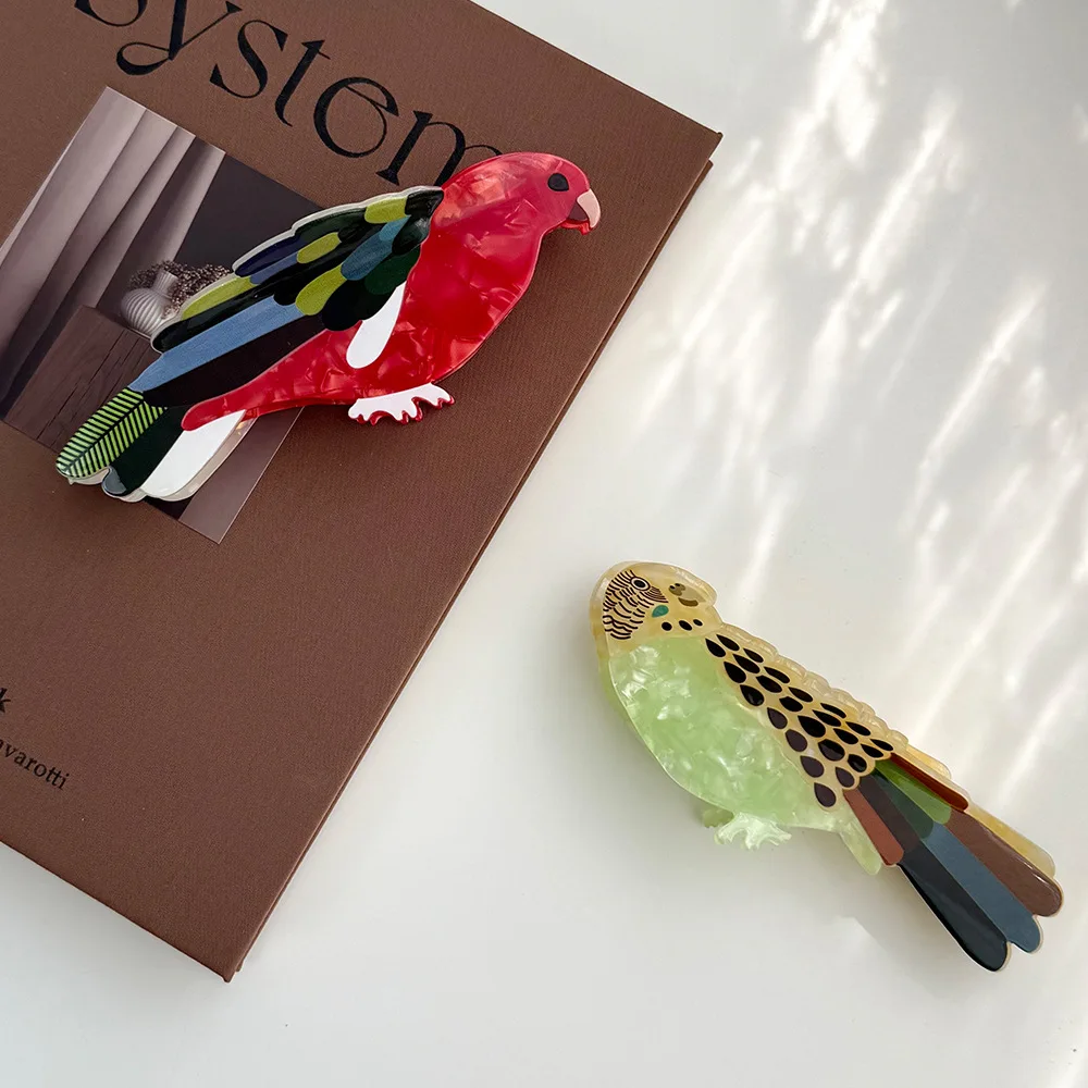 Новые заколки для волос серии «попугай и птица» 13 см - Фотография_2