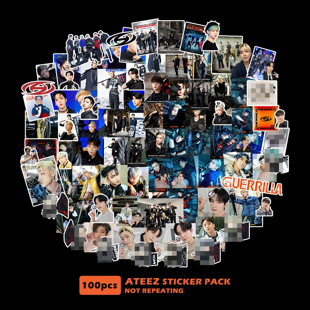 Наклейка kpop idol ateez