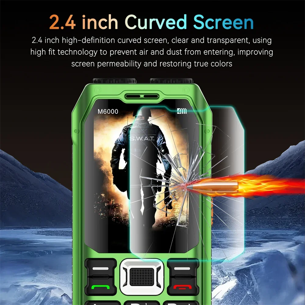 Uniwa m6000 2g функция телефона power bank 2 - Фотография_2