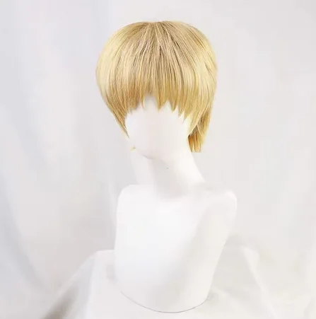 Желтый синтетический парик для armin arlert aot - Фотография_2