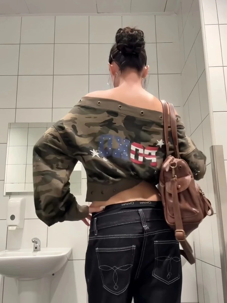 Houzhou камуфляжные толстовки женские - Фотография_5