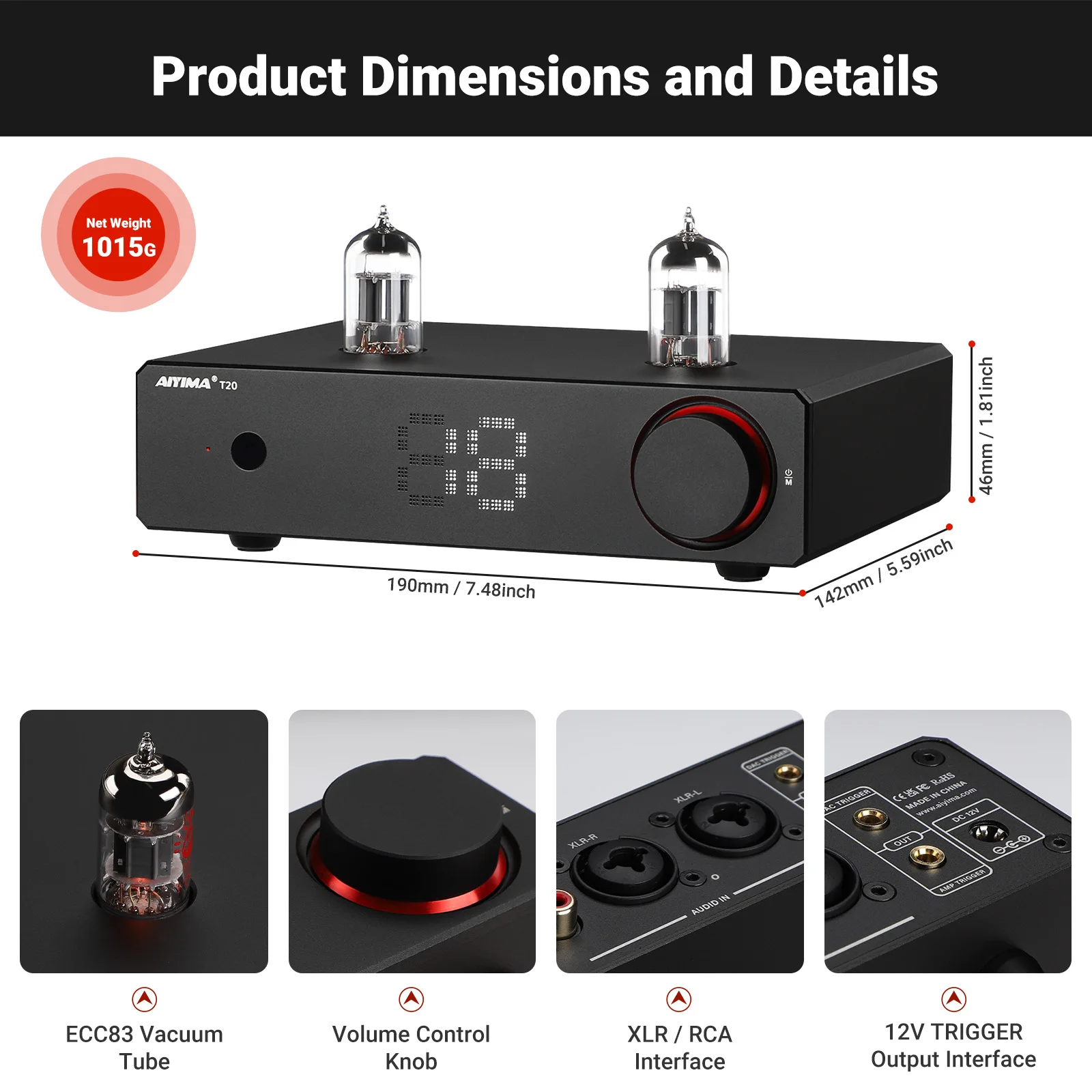 Aiyima t20 ламповый предусилитель - Фотография_3