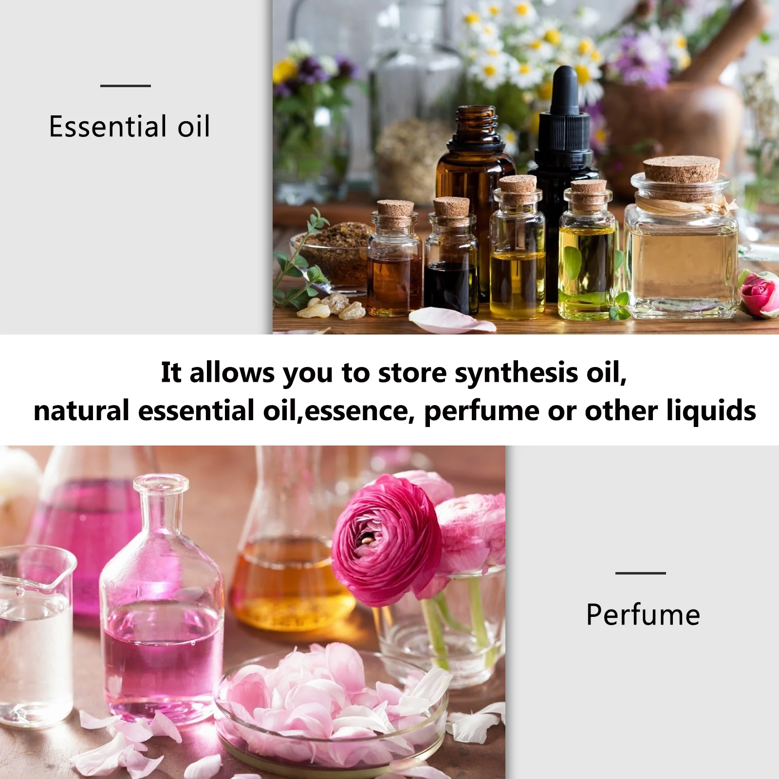 8 мл, стеклянные мини-бутылки с шариками для эфирного масла - Фотография_2