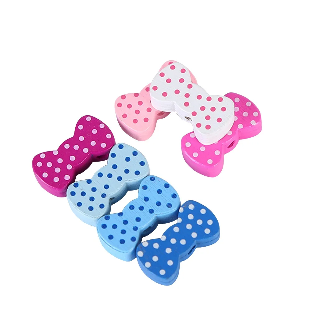 Деревянные бусины с бантом - Фотография_3