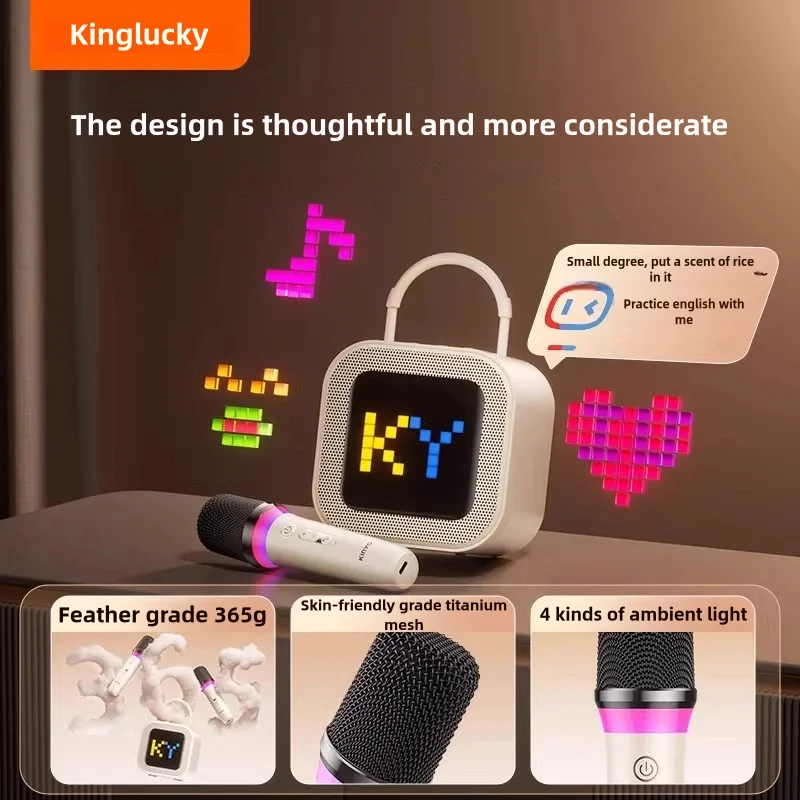 Kinglucky k26 караоке-машина портативная - Фотография_5
