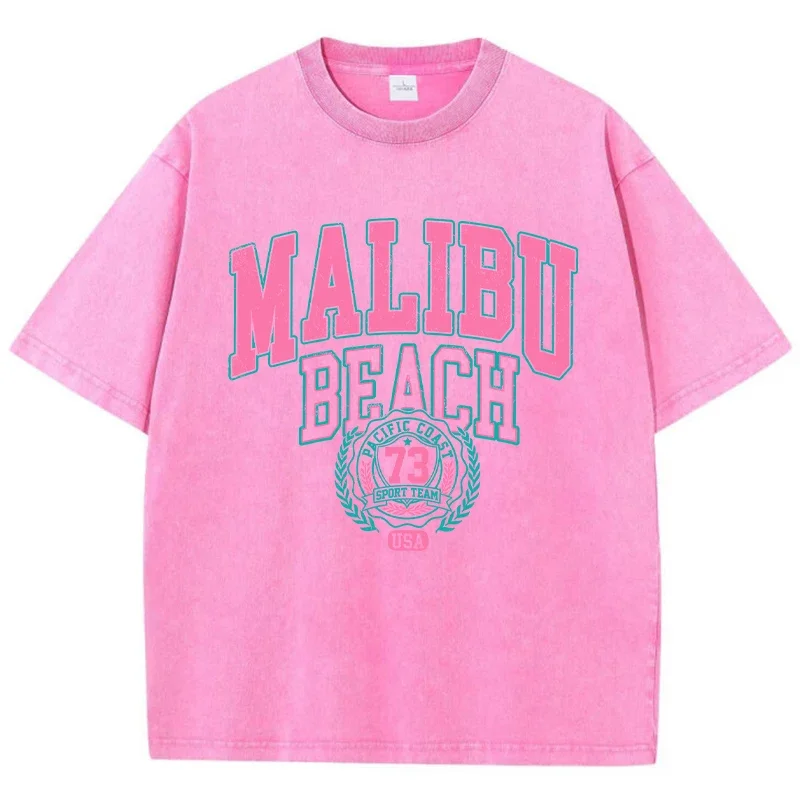 Malibu пляжная стираная футболка - Фотография_3