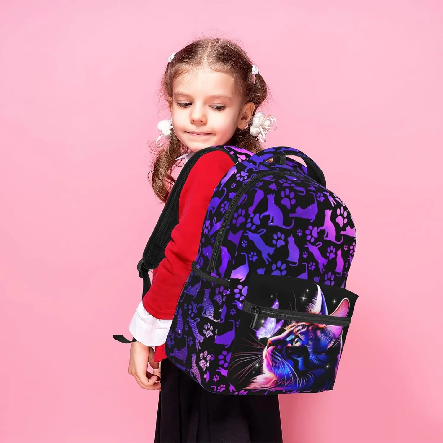 Рюкзак с изображением кота для девочек и мальчиков - Фотография_5