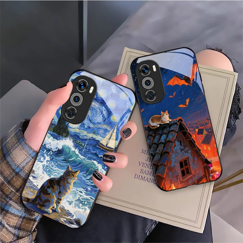Кот на волнах для motorola moto - Фотография_3