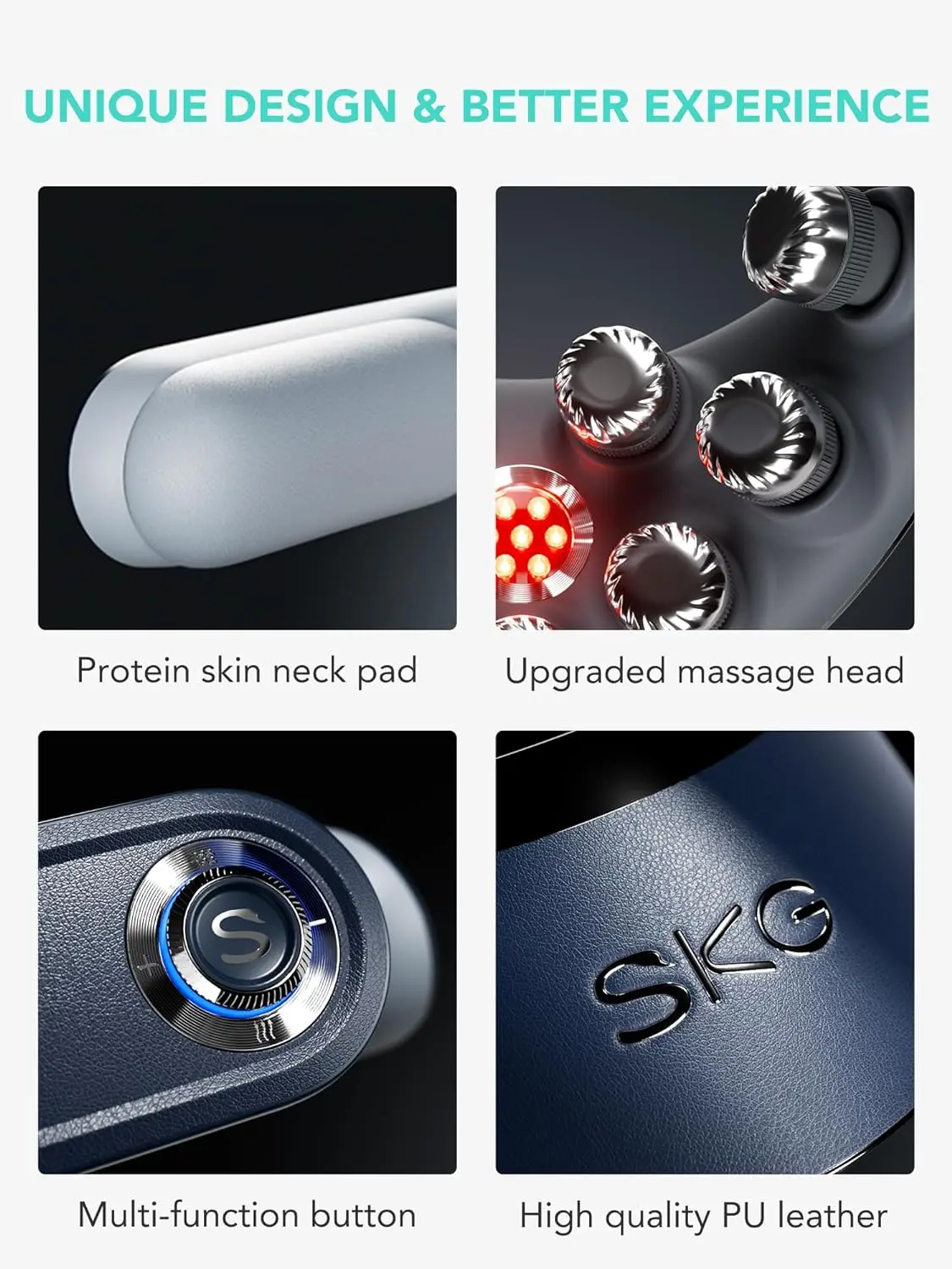 Skg g7 pro складной массажер для шеи с подогревом - Фотография_3