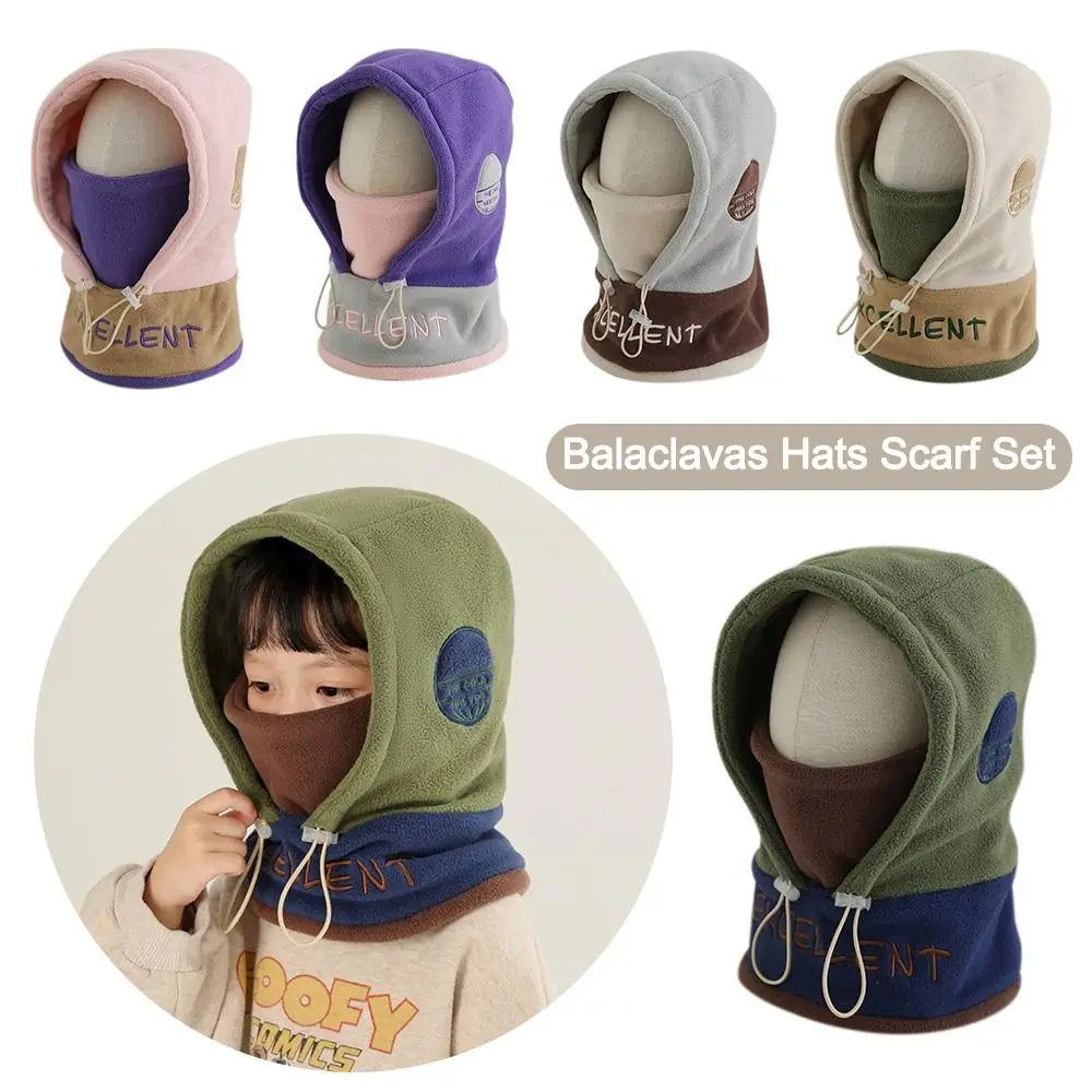 Модные флисовые зимние детские шапки