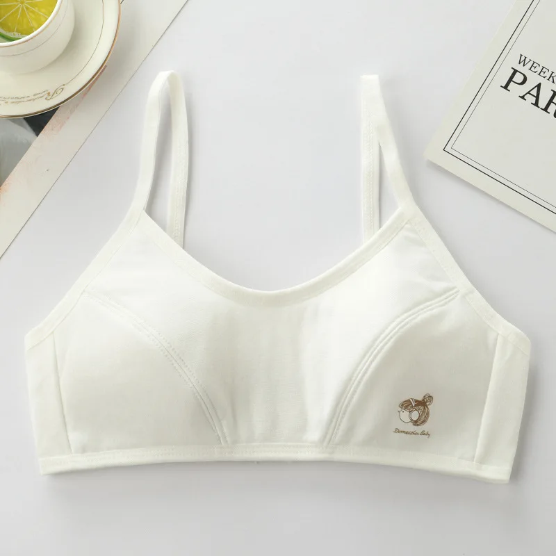 Тренировочный бюстгальтер из чистого хлопка для девочек-подростков - Фотография_6