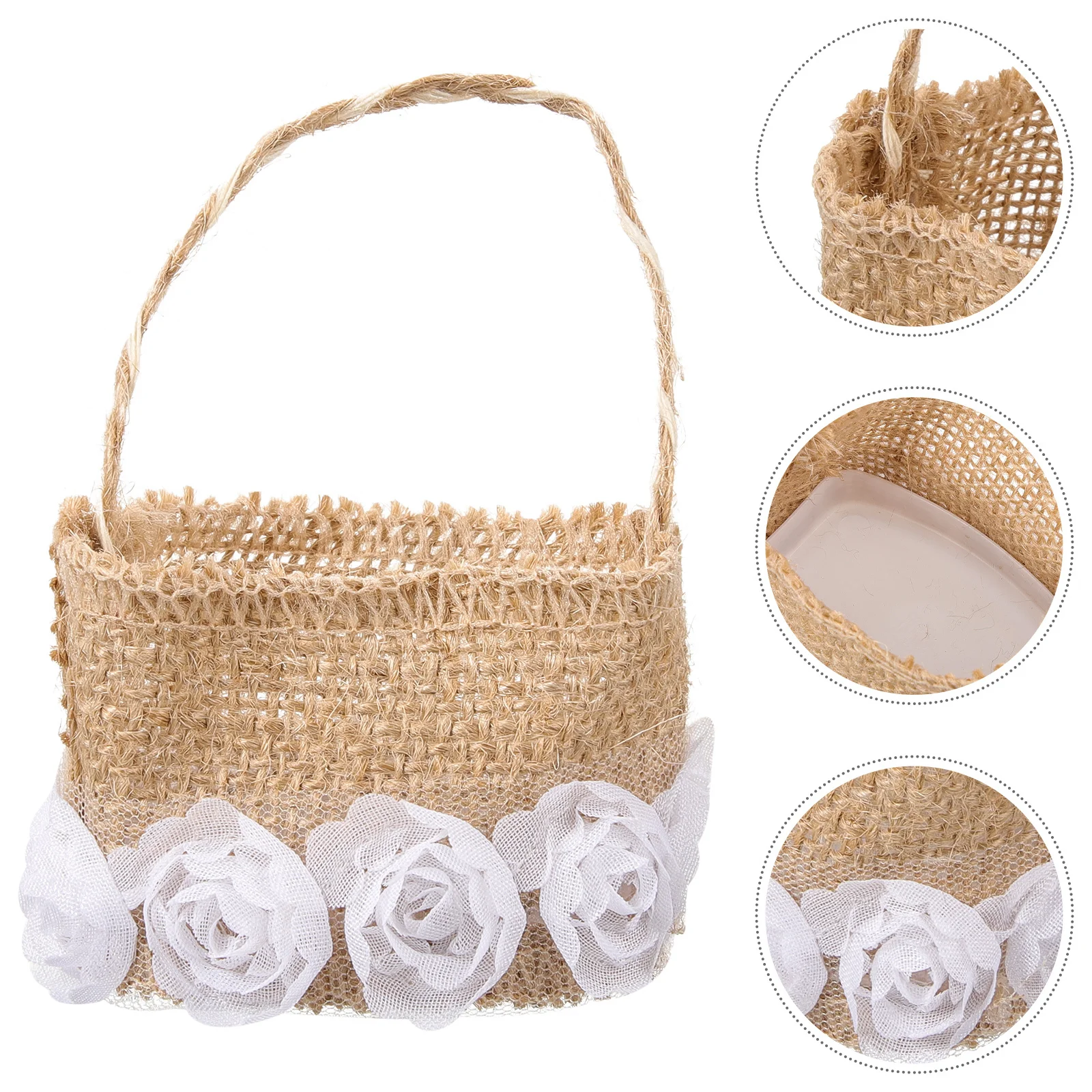 Льняные корзины для хранения свадьбы