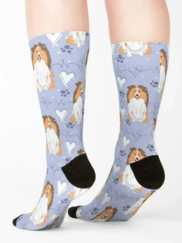 Носки love sable sheltie dog shetland sheepdog - Фотография_4