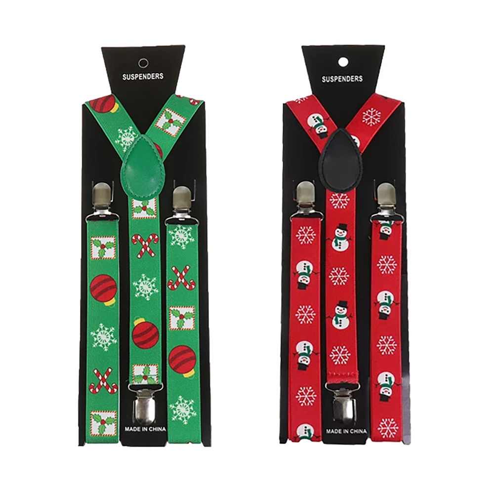 Рождественские подтяжки для мужчин и женщин