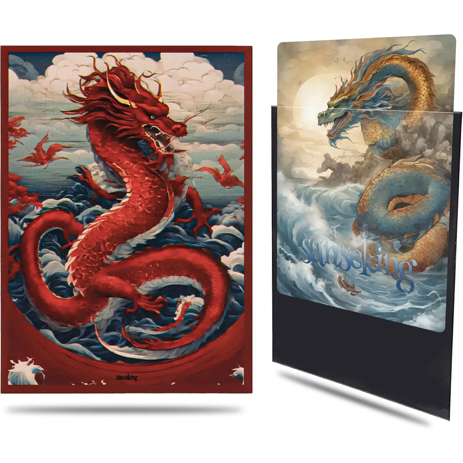 Защитные рукава с красочным принтом дракона