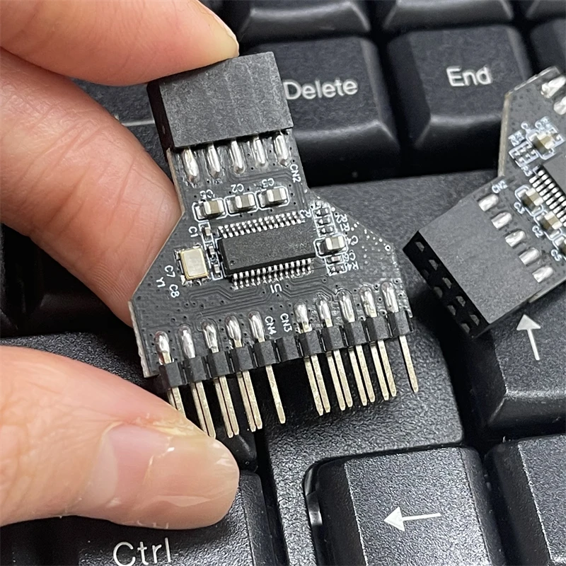 Usb2.0 9-контактный разветвитель 1–2 адаптер sub wiring usb2 - Фотография_2