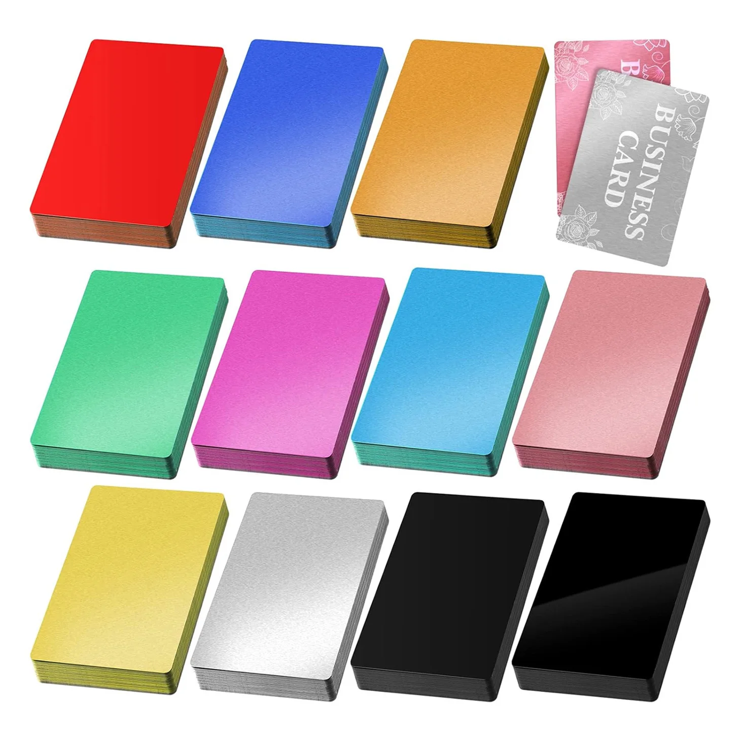 Металлические визитные карточки анодированный 0