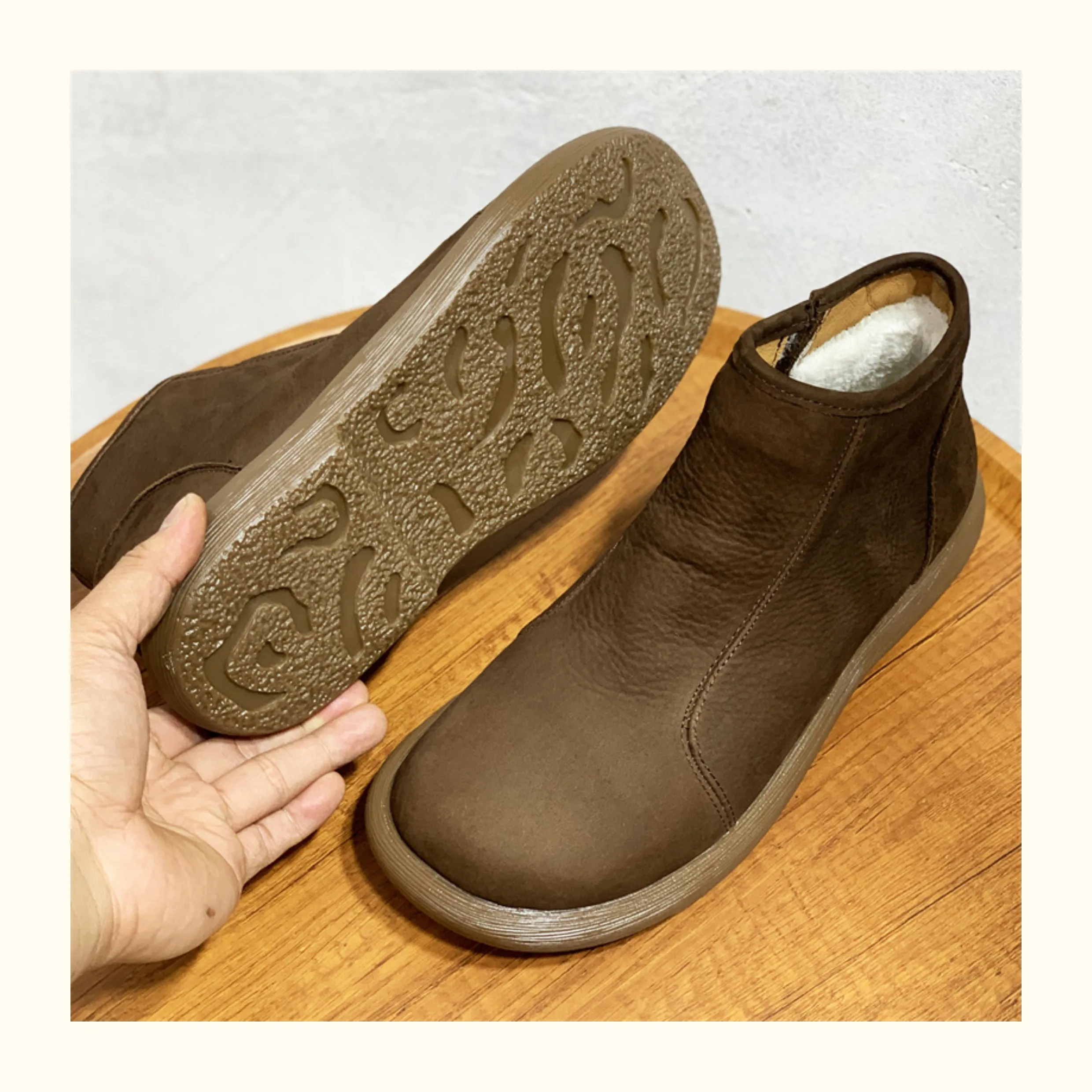 Зимние мужские ботинки из натуральной кожи - Фотография_3