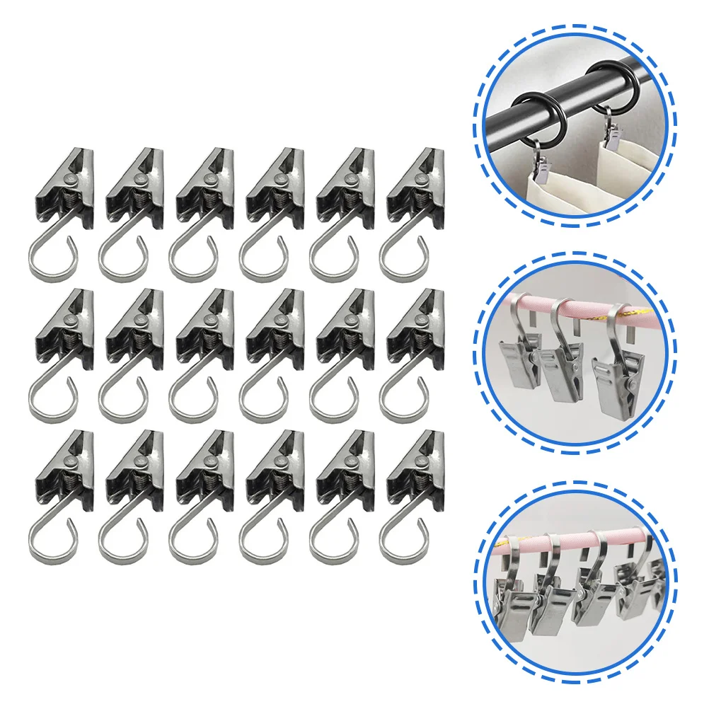 Маленькие компактные крючки для штор из нержавеющей стали - Фотография_4