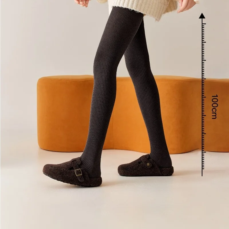1 пара женских шерстяных носков выше колена - Фотография_2
