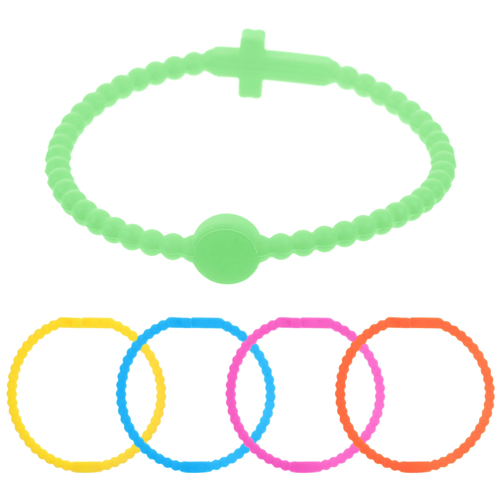 Спортивные красочные браслеты эластичные - Фотография_3