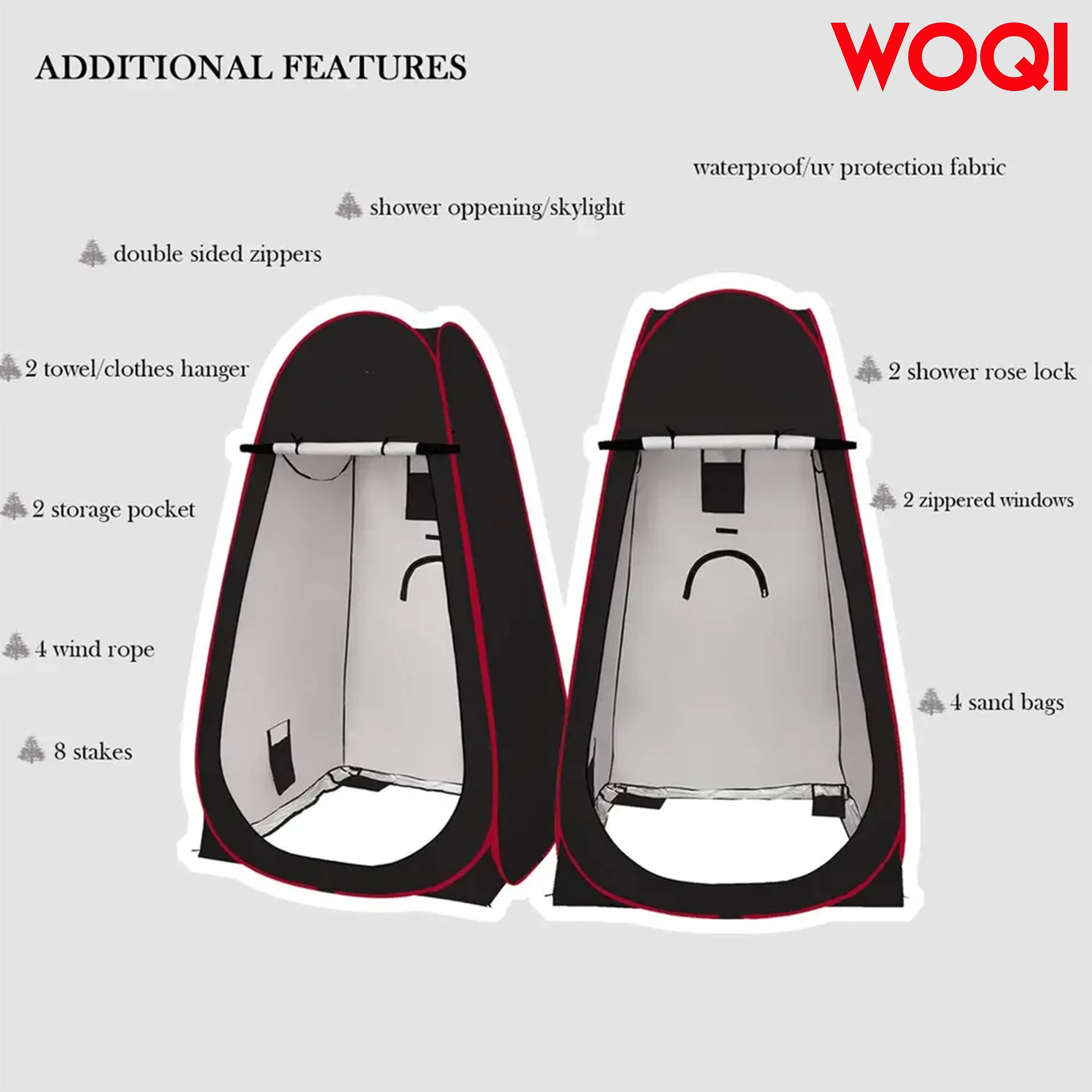 Большая всплывающая палатка woqi длиной 6 - Фотография_2