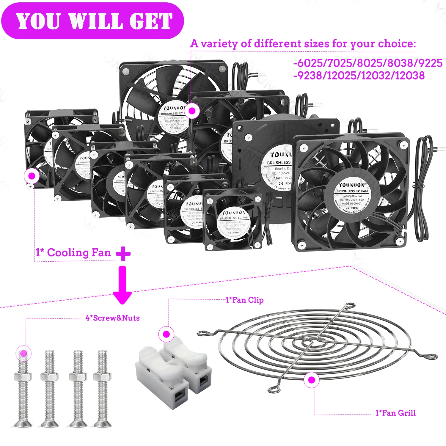 Вентилятор для кулера ec brushlee - Фотография_6