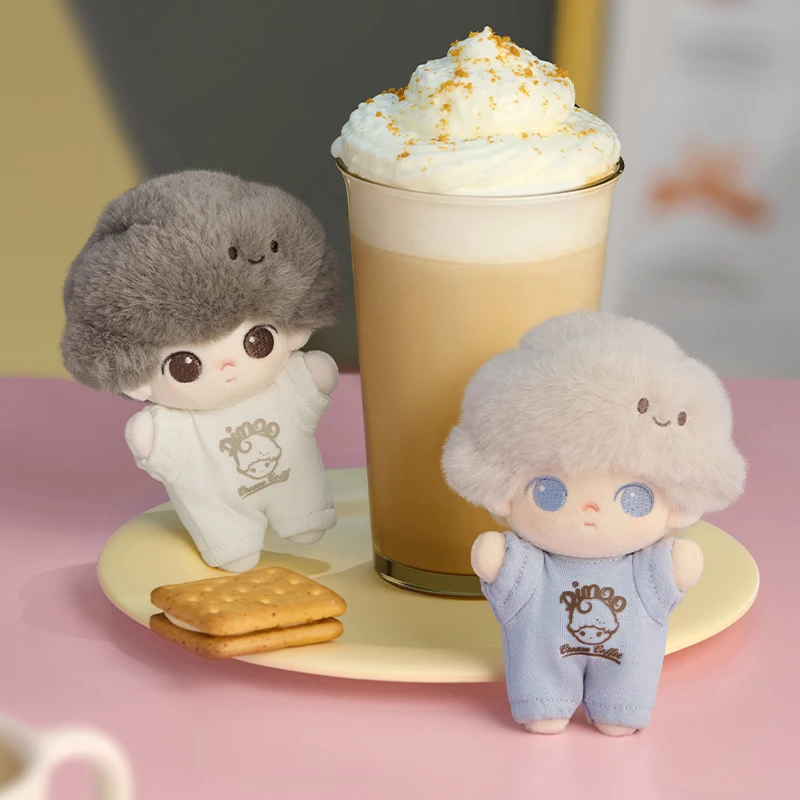 Pop mart dimoo crush on coffee series — мягкий плюшевый брелок для ключей - Фотография_2