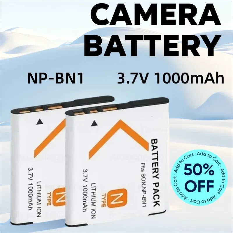 3,7 в 1000 мач np-bn1 для sony
