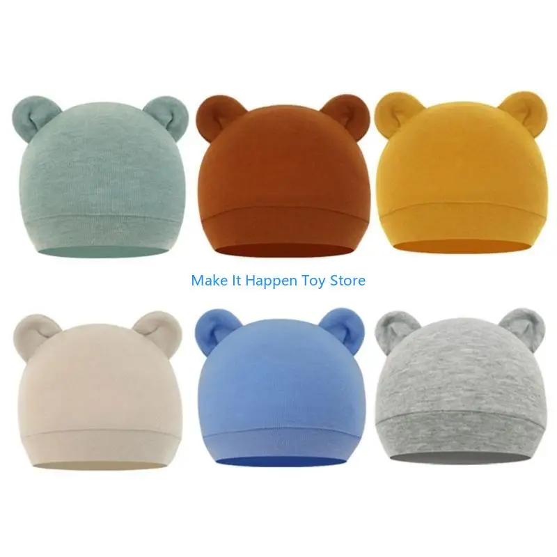 Хлопковые шапки для новорожденных 28ec для девочек - Фотография_2