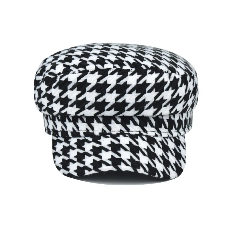 Модная кепка с узором "houndstooth" - Фотография_3