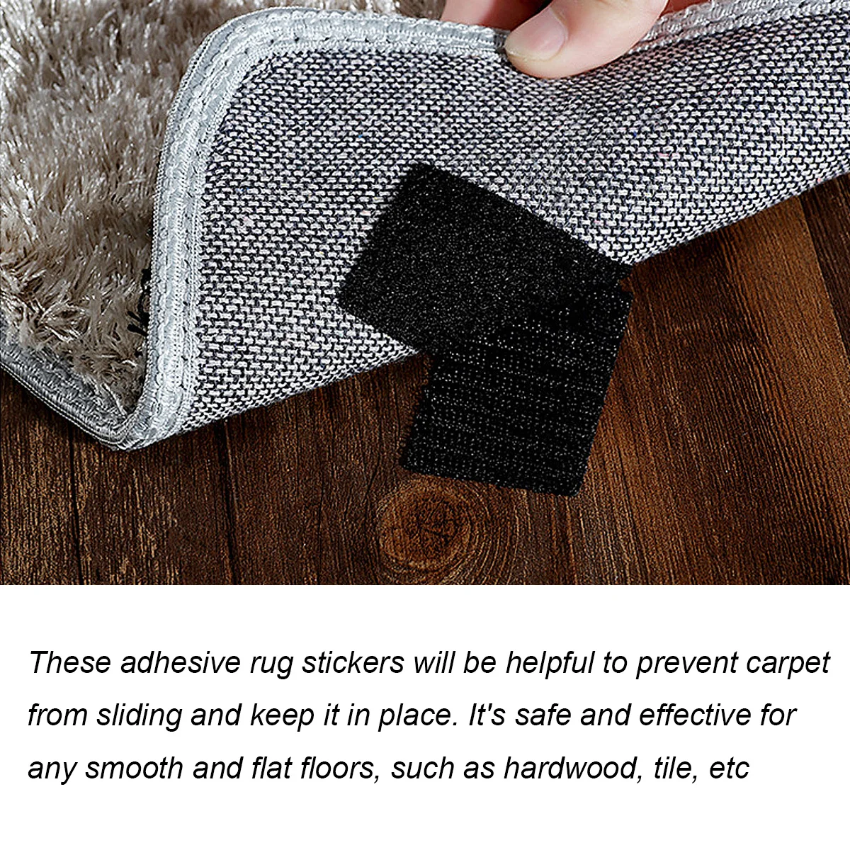 Клейкие нескользящие фиксирующие заплаты для твердых полов - Фотография_6